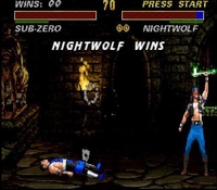 une photo d'Ã©cran de Mortal Kombat 3 sur Nintendo Super Nes